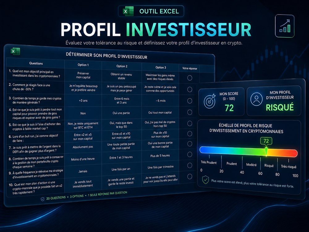 L'outil Excel Profil Investisseur inclus